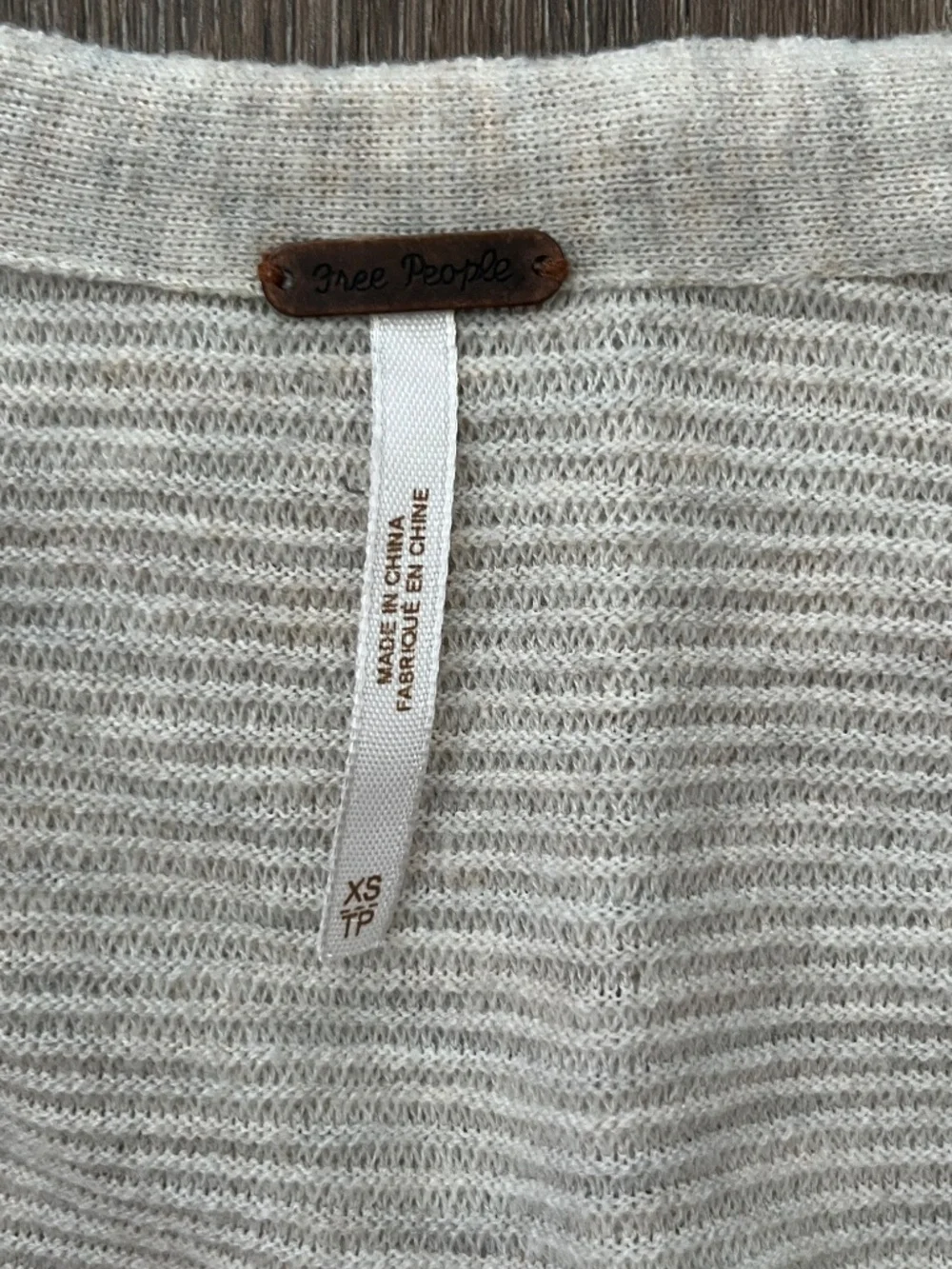 Free People Cream Sweater